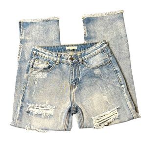 Current Air Anthology High Waisted Split Raw Hem Size Small